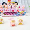 Muñeca Conejito Bebé Llorón Flocado Tridimensional de Resina de Dibujos Animados de Moda Caja Ciega Adornos Lindos Juguetes Caja Ciega Hechos a Mano Venta al por Mayor
