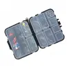 Caixa de armazenamento para acessórios de iscas, caixa para itens pequenos, anzóis de pesca, alfinetes, mini isca portátil de camada dupla, lantejoulas, caixa pequena, equipamento de pesca