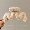 Pinza de garra con lazo de estampado de leopardo marrón para mujer, pinza de tiburón estilo Maillard para recogidos, accesorio para el cabello de otoño e invierno