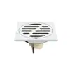Desagüe de piso de acero inoxidable de alta calidad en color gris plomo, alto caudal, para baño, regadera, lavadora, alcantarilla, a prueba de insectos y olores