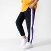 Calça Longa Infantil Nova Estilo Coreano, Calça Jogger Bordada Color-Blocked para Meninos Maiores, Calças Casuais Atacado