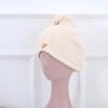 Gorro Secador de Pelo Pequeño de Coral Fleece al por Mayor, Gorro Absorbente para Secar el Cabello, Toalla para el Cabello Suave de Secado Rápido con Logo Bordado