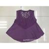 Vestido Camiseta de Encaje Tejido para Mujer, Ropa de Verano para Mujer, Cuello Redondo Super Hada, Encaje de Ganchillo, Falda Tejida Sexy