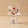 Copo de Vidro Ins Alto Valor Fofo Sobremesa Uso Doméstico Suco Leite Personalidade Grande Capacidade Caneca de Cerveja Espessado Transparente