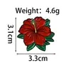 Broche de Dibujo Animado con Forma de Flor Transfronterizo, Accesorio de Nicho para Ropa y Mochilas de Niñas, Insignia Floral Metálica Versátil y Única