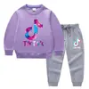 Conjunto de Ropa Infantil Transfronterizo Nuevo Primavera y Otoño 2026: Conjunto de Dos Piezas de Sudadera y Pantalón Largo para Niños, Atuendo de Algodón de Manga Larga para Bebé de Exportación