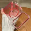 Adecuado para iPhone 17 Pro Max Funda de Teléfono Móvil Transparente Degradada Apple 16 Brillo Círculo Fino Succión Magnética 15 Anti-Caídas Funda Dura