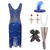 Vestido Vintage Amazon de los Años 20 S-4XL con Bordados, Lentejuelas y Borlas, Vestido de Noche Gatsby, Estilo Europeo y Americano