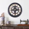 Relógio pendente de 45CM decoração pendente criativo relógio de parede decorativo romano atacado relógio de engrenagens retrô americano parede