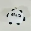 Nuevo Llavero Colgante Cabeza de Panda de Dibujos Animados Colgante de Llavero de Oso Panda de Peluche Accesorios Decorativos para Bolsos