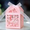 Caja de dulces transfronteriza de comercio exterior, caja de regalo hueca con láser para bodas, caja de cartón para pájaros del amor del Día de San Valentín, fábrica en stock