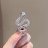 Broche de Serpiente Ojos Verdes de Diseño Exclusivo, Accesorios de Ropa Femeninos y de Alta Gama, Broche Corsage, Nuevo Estilo 2024
