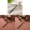 Pasador de Estilo Antiguo Pasador de Imitación de Ébano Accesorio para el Cabello Accesorio Hanfu Pasador para Recogido Pasador de Cheongsam Regalo para Mujeres Recuerdo de Boda