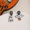 Brincos de Halloween Europeus e Americanos Desenho Animado Fantasma Fofo Abóbora Design Criativo Personalizado Brincos Engraçados para Mulheres
