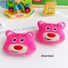 Lindo Oso Fresa Rojo Rosa Dibujos Animados Accesorios Broche Bolsa Zapatos Ropa Sombrero Accesorios Accesorios DIY Accesorios