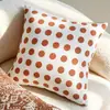 Funda de Cojín para Sofá Naranja de Gama Alta Escandinava Retro Lujo Accesible Sala de Estar Sofá Dormitorio Mesita de Noche Ventana Saliente Cojín Cojín