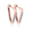 Net red metal moda triângulo invertido brincos de diamante de aço inoxidável jóias temperamento simples tendência brincos de aço titânio