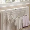 Estante de ganchos sin taladro para radiadores, barra colgante para radiador del hogar para ropa, toalla y tendedero de ropa multi-gancho