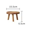 Soporte para flores, base de maceta de cerámica, estante para flores, soporte para acuario, soporte para botella de vino, piedra decorativa, adorno creativo, soporte para cuencos de perro y gato, mini