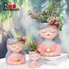 Regalos Navideños Creativos Macetas de Resina para Jardinería Arreglos Florales Paisajismo de Jardín Jarrón de Escritorio Adornos Florales Adornos