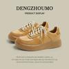 Capa superior piel de vaca hechos a mano zapatillas deportivas casuales para patinar zapatos de mujer combinan con todo cuero genuino zapatillas de entrenamiento zapatos de forrest gump