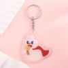 Serie Ciudad de Hielo Acrílica Llavero Transparente de Doble Cara Colgante Pequeño Compuesto Muñeca Regalo Caja Sorpresa Dibujo Animado Lindo