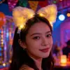 Tiara de cabelo luminosa adorno de cabeça pelo de raposa orelhas de gato tiara Barraca de Festival da Primavera barraca de feira noturna produtos pequenos brinquedos atacado