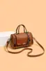 Nova Bolsa Transversal de Ombro Único Estilo Coreano Retro Moda Feminina Bolsa Boston Almofada Grande Capacidade Bolsa de Mão Feminina