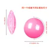 Bola de Praia Rosa Inflável de PVC, Bola de Brinquedo de Praia Interativa Cor Sólida para Pais e Filhos, Bola para Praia e Piscina