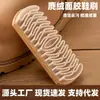 Cepillo para Zapatos de Goma con Cara de Gamuza Cerdas Suaves Cepillado Rápido No Daña los Zapatos Botas Amarillas Grandes Botas de Nieve Eliminación de Polvo Limpieza Eficiente Eliminación de Manchas Cepillo para Zapatos