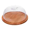 Queijeira de Carbono com Tampa Plástica 18,5cm x 18,5cm x 8cm Bambu - Lyor