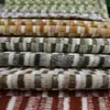 Tela jacquard a cuadros teñida con hilo de chenilla para cojines de sofá, tapetes de tatami, bolsos, zapatos y ropa