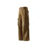 Calça Cargo Masculina Nova, Solta, Estilo Japonês, Moderna, de Perna Reta, com Múltiplos Bolsos, Exclusiva para Amazon W9062