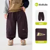 Pantalones para Bebé Familia Dudu Ropa de Otoño Pantalones de Senderismo para Niños Niños Otoño Nuevo Estilo Pantalones de Trabajo Niñas Pantalones Largos Ropa para Niños de Moda