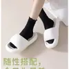 Calcetines Elegantes de Seda Helada con Borde de Encaje para Mujer, Verano, Terciopelo Delgado, Absorbentes de Sudor, Transpirables, de Media Pantorrilla, Blancos, Estilo Holgado