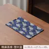 Esterilla de Té Zen Estilo Chino, Esterilla Pequeña de Satén para Té, Esterilla de Té Impermeable de Alta Gama para el Hogar, Esterilla de Mantelería para Mesa de Té Seco de Doble Cara