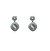 Brincos Estilo Palácio Retrô Estilo Coreano Design Simples Elegante Elegante Versátil Feminino 2025 Novos Brincos