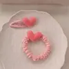 Nueva Serie Rosa de Corazón Afelpado Diadema Pasador para el Cabello para Niñas, Dulce Pinza Lateral para Flequillo Accesorio para el Cabello