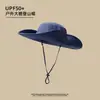 Sombrero de Pescador de Mezclilla de Talla Grande para Hombre, Protección Solar para Exteriores, Sombrero de Senderismo de Ala Ancha, Nuevo Modelo 2026, Sombrero con Visera para Adelgazar el Rostro