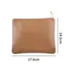 Fiyan Bolsa Popular para Cabezales de Cepillo Negro Almacenamiento de Brochas de Maquillaje Cremallera de PU de Gama Alta Herramienta de Belleza Bolso de Mano para Maquillaje