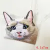 Parche Bordado de Gato de Bolsillo Animal Lindo de Dibujos Animados para Computadora Estilo Japonés Bordado de Gato Parche Transfronterizo en Stock