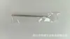 Empurrador de Cutícula de Aço Inoxidável em Formato de Garfo U, Removedor de Cutícula Integrado para Bordas das Unhas, Embalado Individualmente