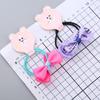 5 Pares de Lazos Hechos a Mano Estilo Coreano con Estampados, Bandas Elásticas de Alta Elasticidad para Niñas, Estudiantes de Primaria, Diademas, Accesorios para el Cabello al por Mayor