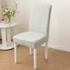 Funda elástica moderna para media silla, funda de una pieza para silla y taburete de uso doméstico con respaldo integrado, funda de silla universal de color liso, al por mayor