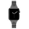 Adequado para Apple Watch S11/Se Pulseira de Relógio de Metal Cravejada de Diamantes Fabricante de Pulseira de Relógio de Diamantes de Duas Fileiras de Cinco Contas Apple