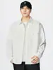 Ropa para Hombre Fengshe / Camisa de Manga Larga a Cuadros para Hombre, Cuello de Solapa, Corte Holgado, Estilo Casual Retro Japonés, Nueva Colección Primavera 2026