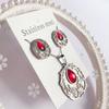 Set de Collar y Pendientes de Acero de Titanio de Alta Calidad, Nuevo Estilo Europeo y Americano, de Venta Caliente Transfronteriza, Joyería de Concha Genuina para Mujer, Precio Especial, Entrega Directa