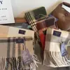 Clássico Britânico Australiano Cashmere Xadrez Cachecol de Luxo Leve Unissex Outono e Inverno para Casal