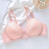 Nuevos productos transfronterizos sin aro de acero delgados talla grande ropa interior para mujer recogen sujetador de madre anti-flacidez sujetador de mediana edad al por mayor