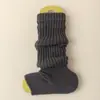 Calcetines Slouch Cálidos para Otoño e Invierno hasta la Pantorrilla Combinados con Faldas para Modificar la Forma de la Pierna, Calcetines de Punto de Caña Media Y2K de Color Sólido con Pie